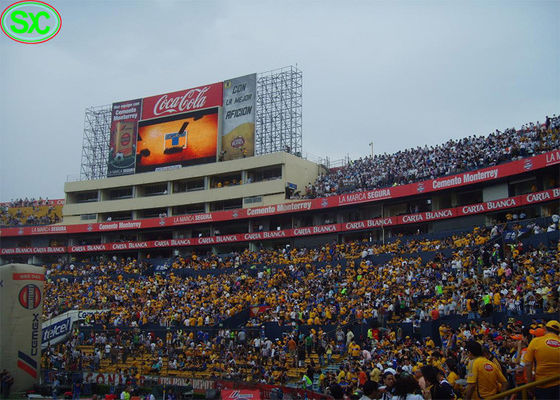 Buen precio Tablillas de anuncios llevadas electrónicas al aire libre del RGB, alta definición para el estadio de fútbol en línea