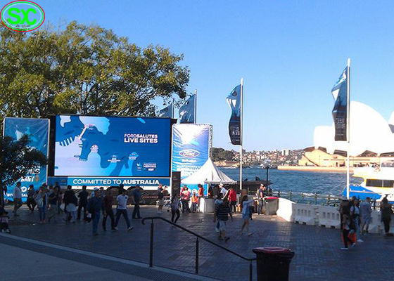 Pantalla LED flexible P5mm, pantalla fina estupenda impermeable de la cortina de HD de IP65 LED