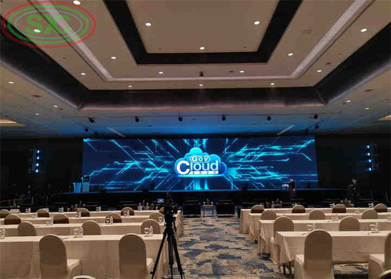 Sistema sincrónico interior de alquiler de pared LED P2.6, P2.9, P3.91 pantallas LED para exhibición