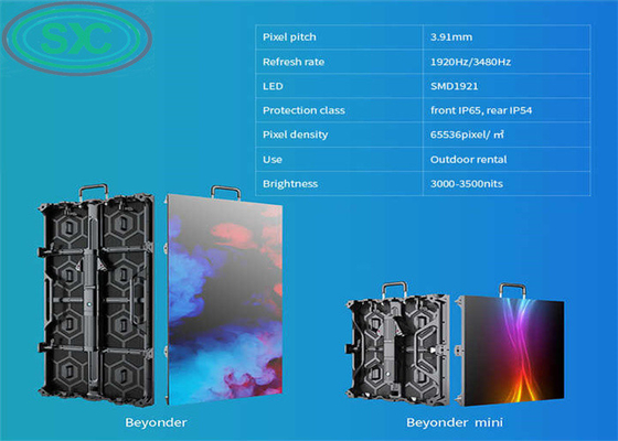 Excelente pantalla LED de alquiler interior P3.91 pared de fondo para recepción comercial