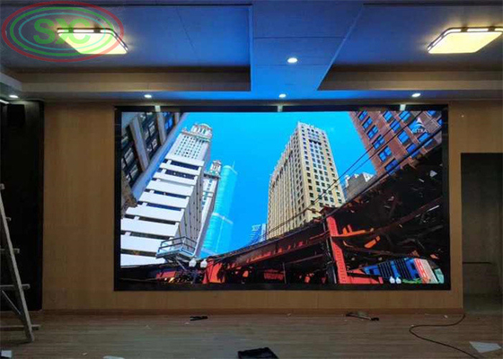Excelente pantalla LED de alquiler interior P3.91 pared de fondo para recepción comercial