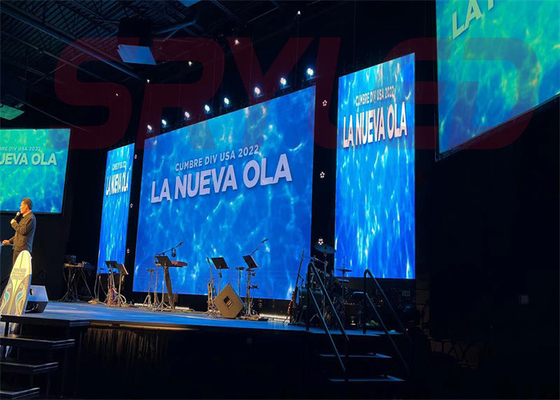 Panel de pantalla LED de alquiler P3.91 con tamaño de módulo personalizable y alta densidad de píxeles para pared de video