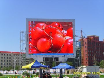 Pantalla de aluminio de fundición a presión impermeable RGB DIP P16 LED Exhibición exterior a todo color 1280x960mm
