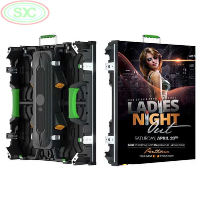Pantalla de publicidad LED exterior con caja de fibra de carbono y pantalla de publicidad comercial de alta densidad