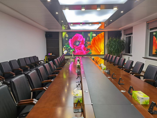 Instalación frontal de pantalla LED a todo color en interiores de alta definición p1.2, p1.5