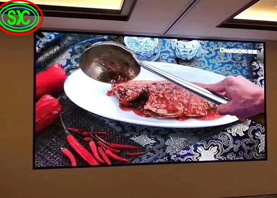 Hecho en China P4 alta resolución delgada fija interior de color completo 4k pantalla LED