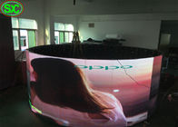 Exhibición llevada Rgb redonda de la forma de 360 grados, alta resolución interior ligeramente llevada de la pantalla