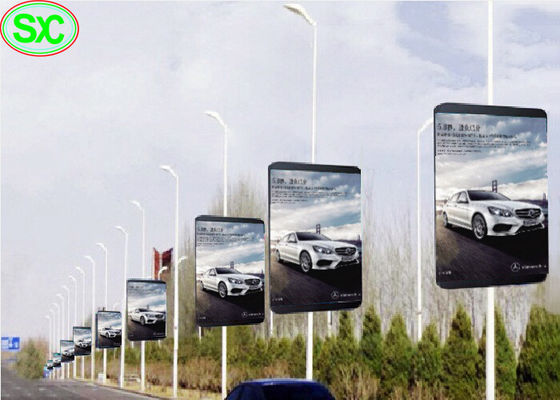 La prenda impermeable de P6 poste llevó las muestras WIFI 4G de la pantalla para la calle de la publicidad al aire libre