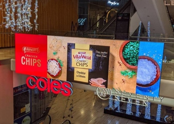 Cabinet de hierro de publicidad pantalla LED, alquiler de pantalla LED al aire libre a todo color, adecuado para calles y calles comerciales