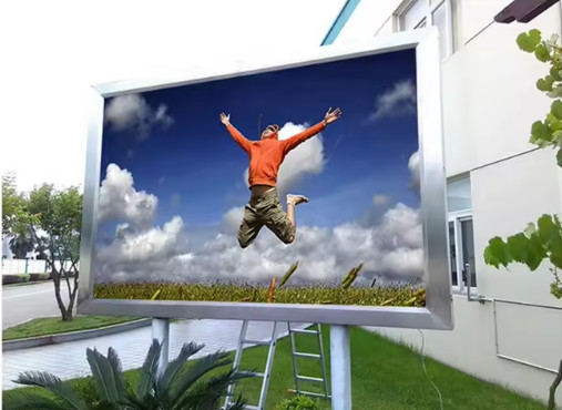 Display de pared de video LED grande P4 / 64 * 32 Resolución de matriz de puntos de color completo Placas de visualización LED RGB