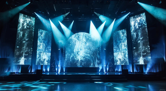Escenario fijo Interior Full Color HD 4K P3 Rental LED Display Densidad de píxeles 62500/m2