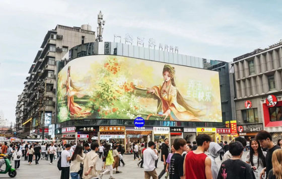 P6 exterior de color completo de pantalla LED fijo gabinete de hierro 3 años de garantía