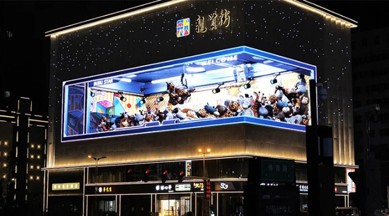P2.5 Cuadrado de pantalla curva LED exterior Panel de visualización de vídeo LED personalizado