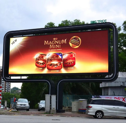 P4 HD Pantalla de aluminio de fundición LED de color exterior Gran pantalla de publicidad electrónica