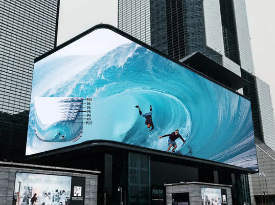 Signalización digital LED a prueba de agua para exteriores Brillo de color completo HD Alta tasa de actualización