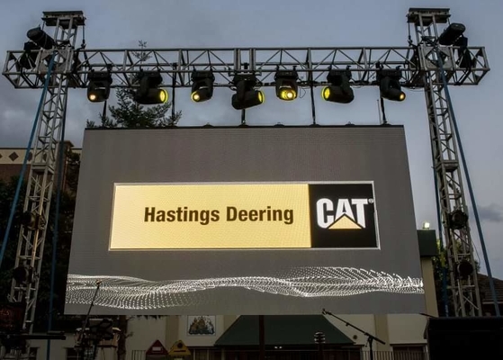 Pantalla curva 7500cd/M2 Brillo HD Exterior Display LED a todo color P10 DIP IP 65 Instalación fija