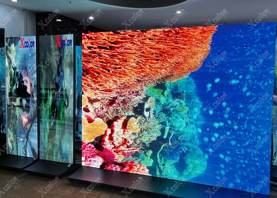 Alquiler de interiores a todo color / pantalla LED fija 200 * 150mm Super claro P1 de pequeño ancho.667