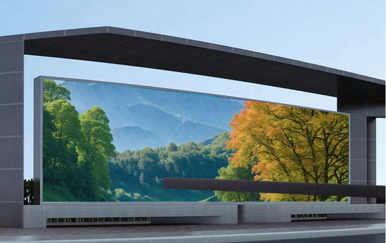 P6.67 Pantalla de vídeo LED fija e impermeable para exteriores para publicidad, proyección de películas en pared