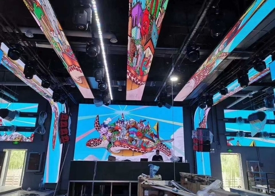 Pantalla de alquiler HD interior/exterior personalizable de escenario a todo color con fondo LED Pantalla P5 Ángulo de visión amplio
