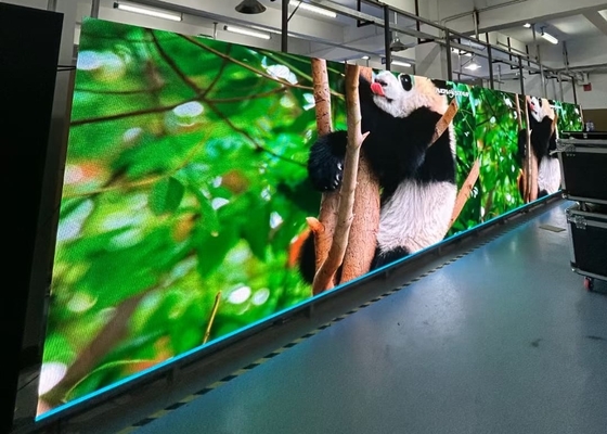 Gran pantalla de alquiler flexible sin manchas 1/32 Scan HD 1R1G1B P2.5mm LED Panel de pantalla
