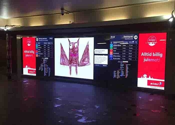 Pantallas LED de alta luminosidad a todo color para exteriores impermeables Alquiler de P3 Instalación de un centro comercial