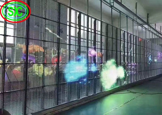 Pantalla LED transparente de interior muy estable con diseño de panel ultra delgado resistente a la intemperie