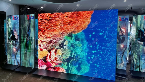 P4 Alquiler de escenario grande LED pantalla a todo color / desfile de moda con pantalla de publicidad LED de alta potencia