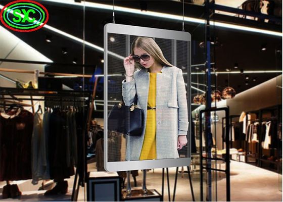 Panel de pantalla LED a todo color transparente de 3,91 mm para muros cortina de vidrio