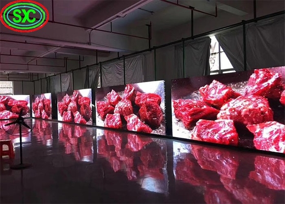 Escenario de fondo alquiler/boquilla de aluminio de fundición por inyección P3.91 P4.81 pantalla de LED de color completo HD interior