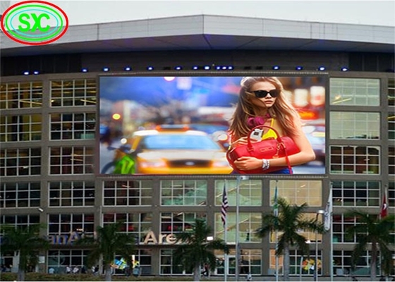 Pantalla de alquiler al aire libre impermeable HD de baja energía IP65 fija P10 pantalla LED cartelera