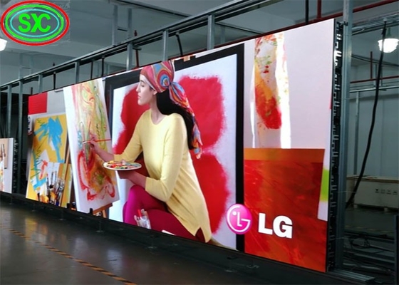 Pantalla de aluminio de fundición a presión de LED de gran tamaño para interiores P6 para exhibición/concierto de alta definición