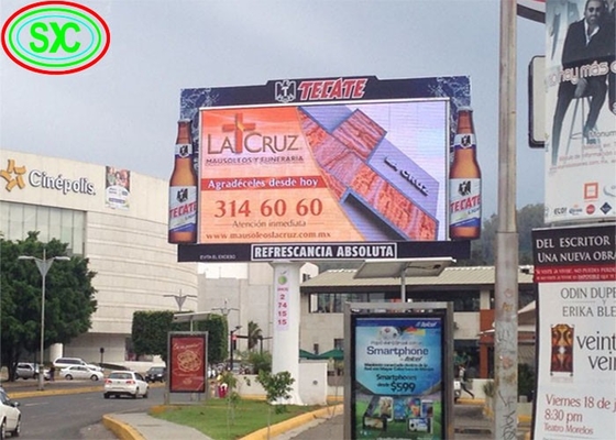 P8 Exterior Full Color HD LED Pantalla de aluminio fundido a presión 15625 Matriz de puntos/m2