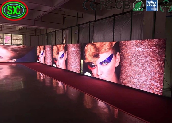 HD interior SMD LED de aluminio fundido a presión pantalla de armario de hierro de color completo, 3 años de garantía