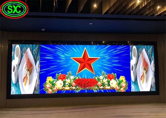 Tamaño del módulo 256 mm x 128 mm Pantalla LED de interior a todo color con SMD2121 de alta definición y material de aluminio de fundición