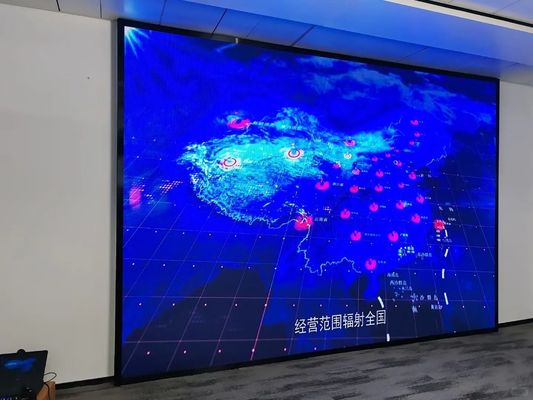 Pantalla LED portátil ultradelgada para interiores P3.91 con soporte plegable COB