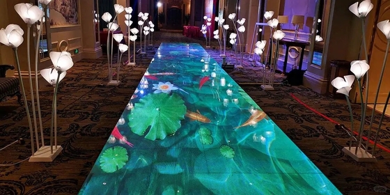 Crear un ambiente inolvidable con nuestro control de la pista de baile LED RGB 3IN1 Iluminación de piso Efecto de iluminación brillante