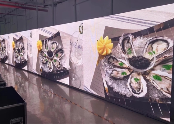Alquiler de pantallas de conferencias interiores de pequeño tamaño Publicidad de pantalla LED P2.5 HD Aluminio Alquiler de pantalla ligera