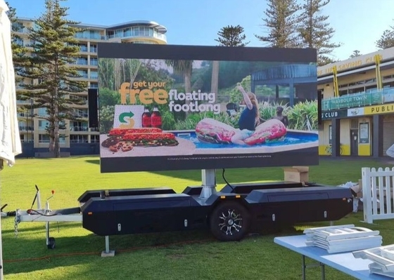 P10 Pantalla LED móvil a todo color / pantalla de vídeo LED exterior para publicidad