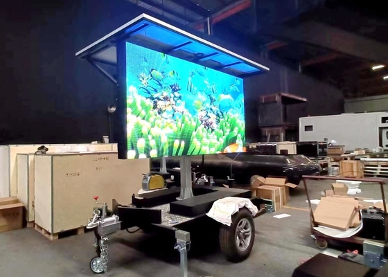 Pixel Pitch 5mm Display LED de camión móvil de tamaño personalizado de alta resistencia al agua portátil fácil de instalar