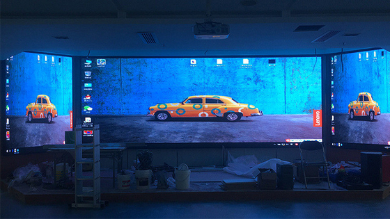 Pantalla de alquiler de centros comerciales pantalla suspendida de escenario LED telón de fondo P2 HD 128 * 64 Resolución