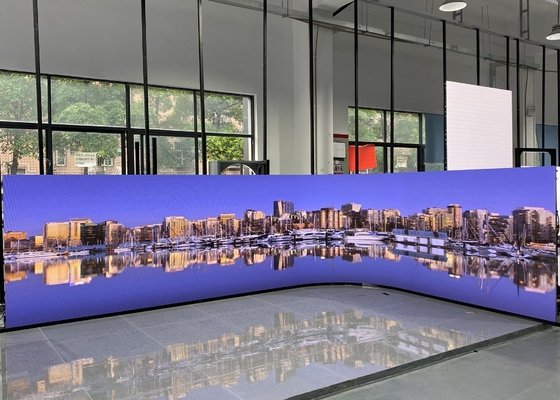 HD Alquiler de publicidad en interiores Alquiler de pantallas LED sin retraso P3 a todo color