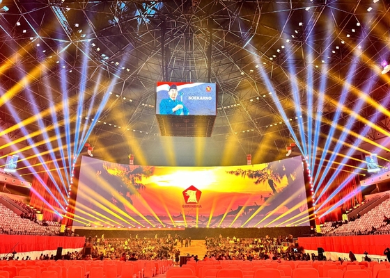 Escenario de fondo de color completo pantalla de LED gigante de interior P3 módulo LED pared de vídeo