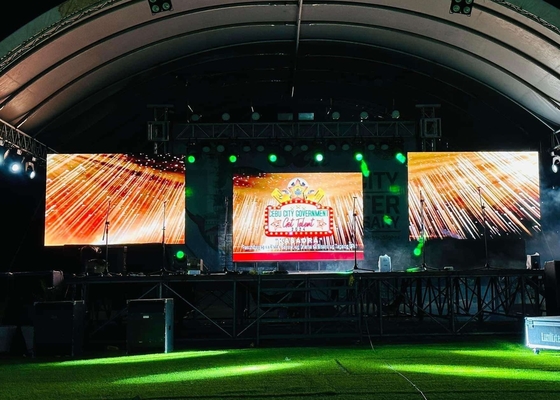 Display LED de aluminio fundido para alquiler al aire libre P8 Gran escenario HD para conciertos