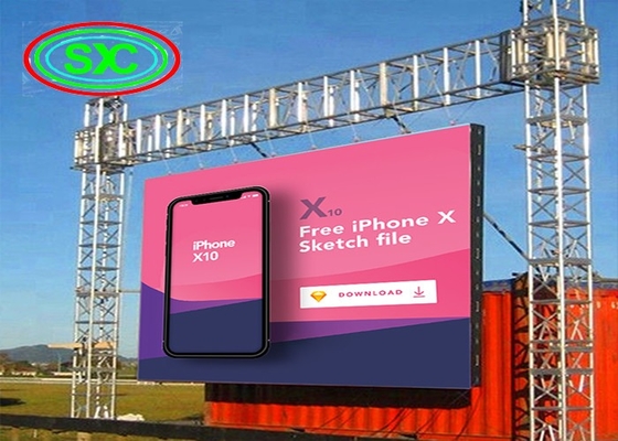 Alquiler de módulo suave pantalla múltiple P6 LED pantalla de vídeo exterior impermeable HD alta resolución