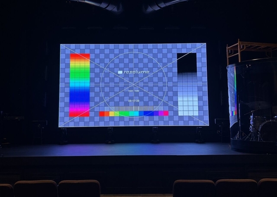 Aluminio para fundición en exteriores / caja de hierro Publicidad pantalla LED P16 alquiler HD flexible de un solo y doble color