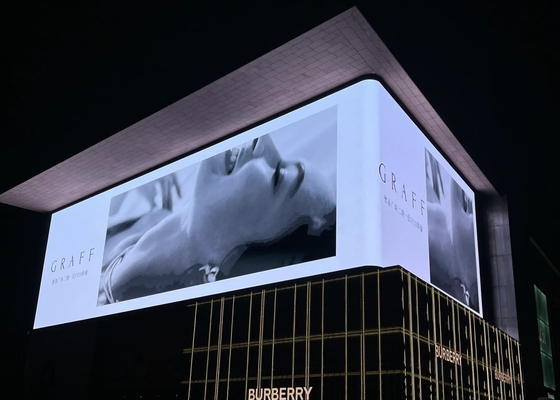 Instalación de arrendamiento fundición a presión de aluminio publicidad exterior pantalla LED P31.25 alto brillo