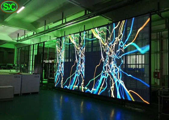 Pantalla de visualización transparente P6.25 del vidrio de la ventana mágico flexible LED