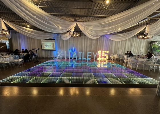 IP65 P6 LED DJ escenario piso de baile de energía a prueba de agua gabinete LSN sistema