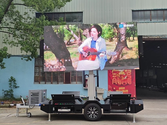 Pantalla de anuncios LED móvil P5 de color completo al aire libre con pitch y chip de píxeles de 5 mm