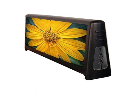 IP65 P4 Techo de taxi de color completo Logotipo de automóvil LED pantalla de publicidad exterior fácil de instalar